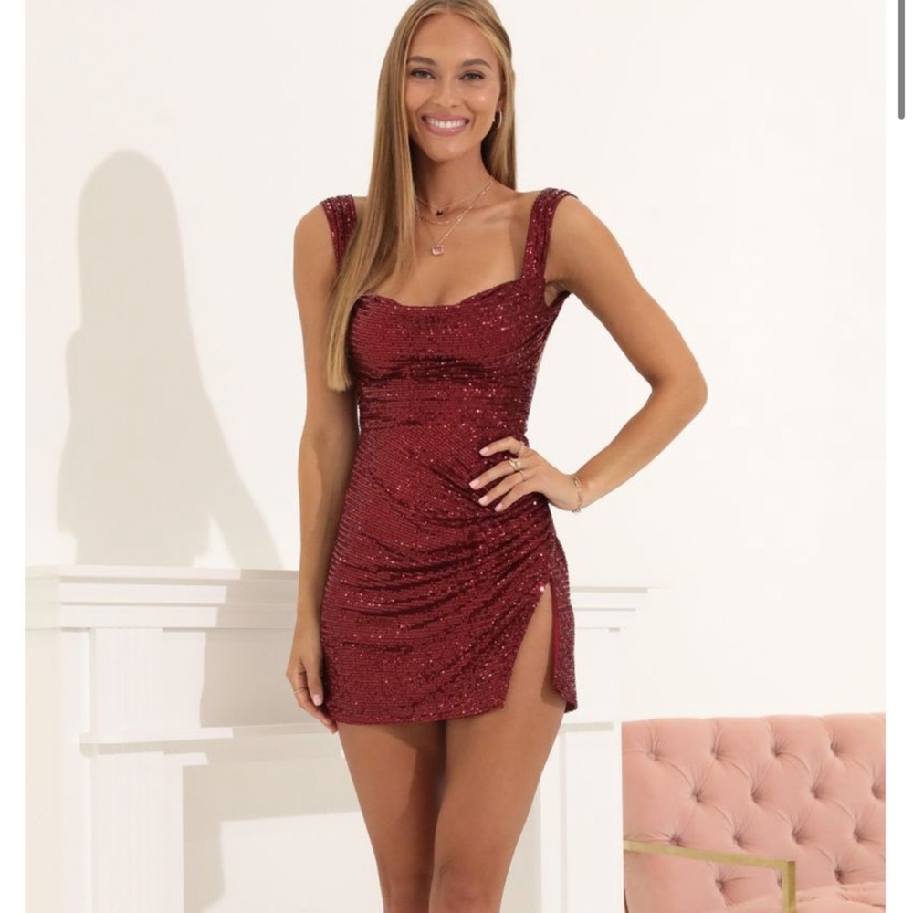 Lucy in the sky sequin bodycon mini dress